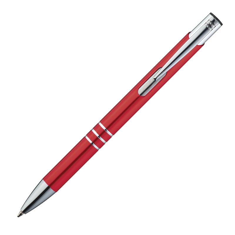 10 Kugelschreiber mit Namensgravur - Schreibfarbe = Kugelschreiberfarbe - rot