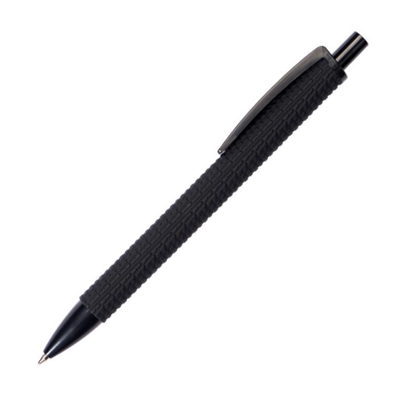 10x Druckkugelschreiber mit Gravur / "Auto-Reifenmuster" / Farbe: schwarz