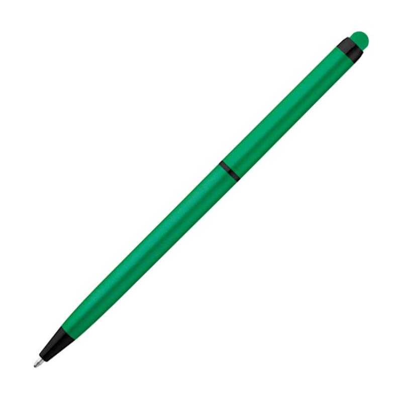 10x Kugelschreiber mit Gravur / aus Metall / mit Touchfunktion / Farbe: grün