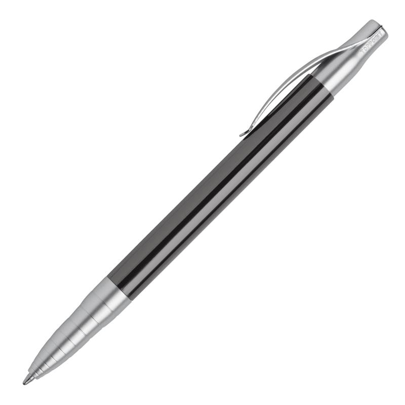 10x Kugelschreiber mit Namensgravur - aus Metall - Farbe: dunkelgrau