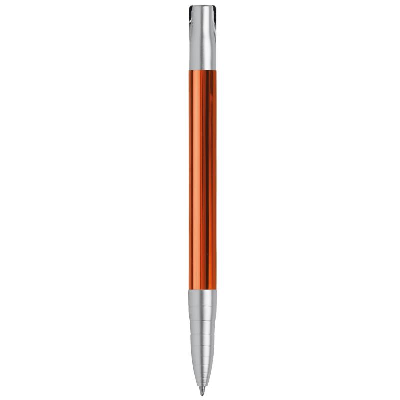 10x Kugelschreiber mit Namensgravur - aus Metall - Farbe: orange