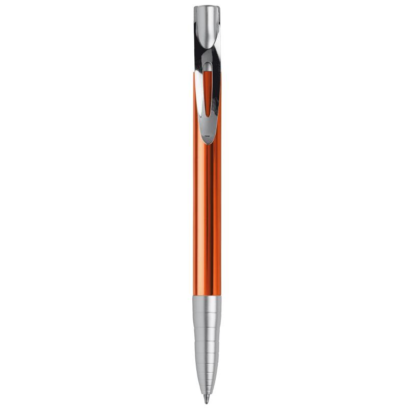 10x Kugelschreiber mit Namensgravur - aus Metall - Farbe: orange