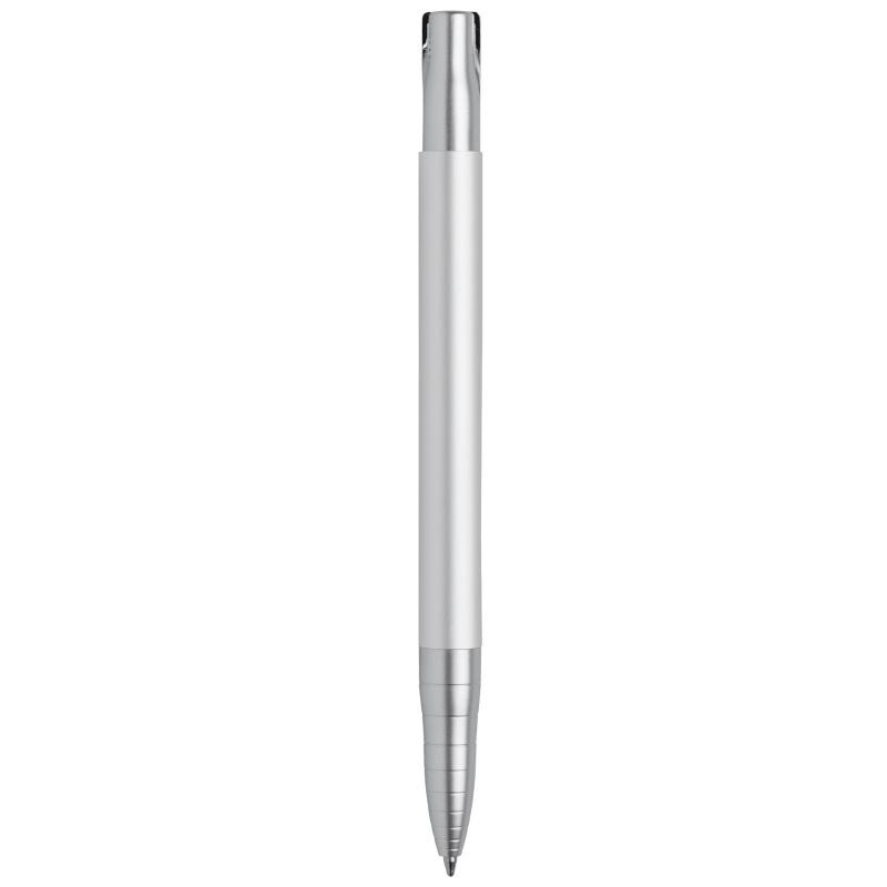 10x Kugelschreiber mit Namensgravur - aus Metall - Farbe: silber