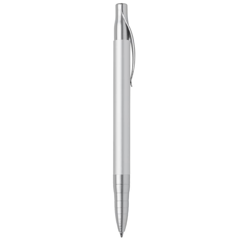 10x Kugelschreiber mit Namensgravur - aus Metall - Farbe: silber