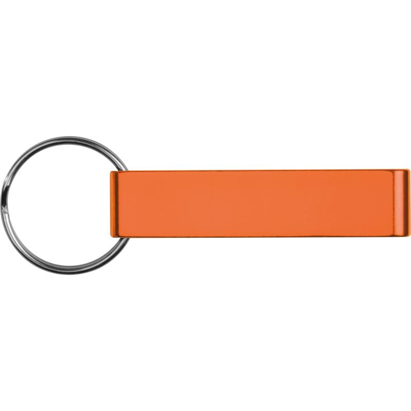 10x Schlüsselanhänger mit Namensgravur - mit Flaschenöffner - Farbe: orange