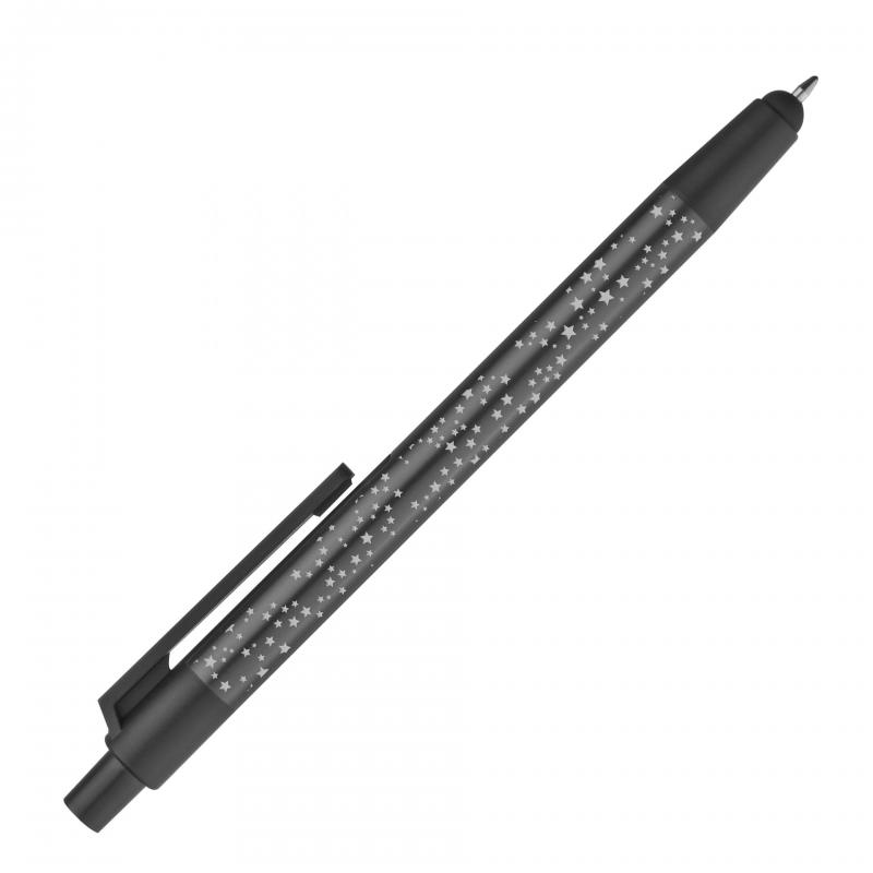 10x Touchpen Kugelschreiber aus Metall "Sterne" mit Gravur
