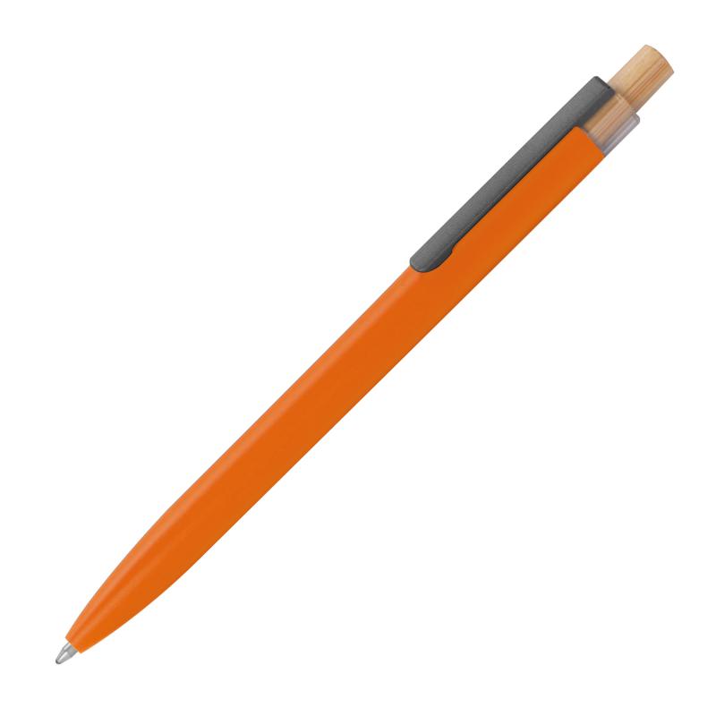 5 Kugelschreiber aus recyceltem Aluminium mit Gravur / Farbe: orange