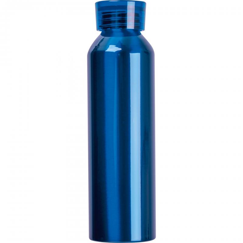 Aluminium Trinkflasche mit Gravur / mit Trageschlaufe / 600ml / Farbe: blau