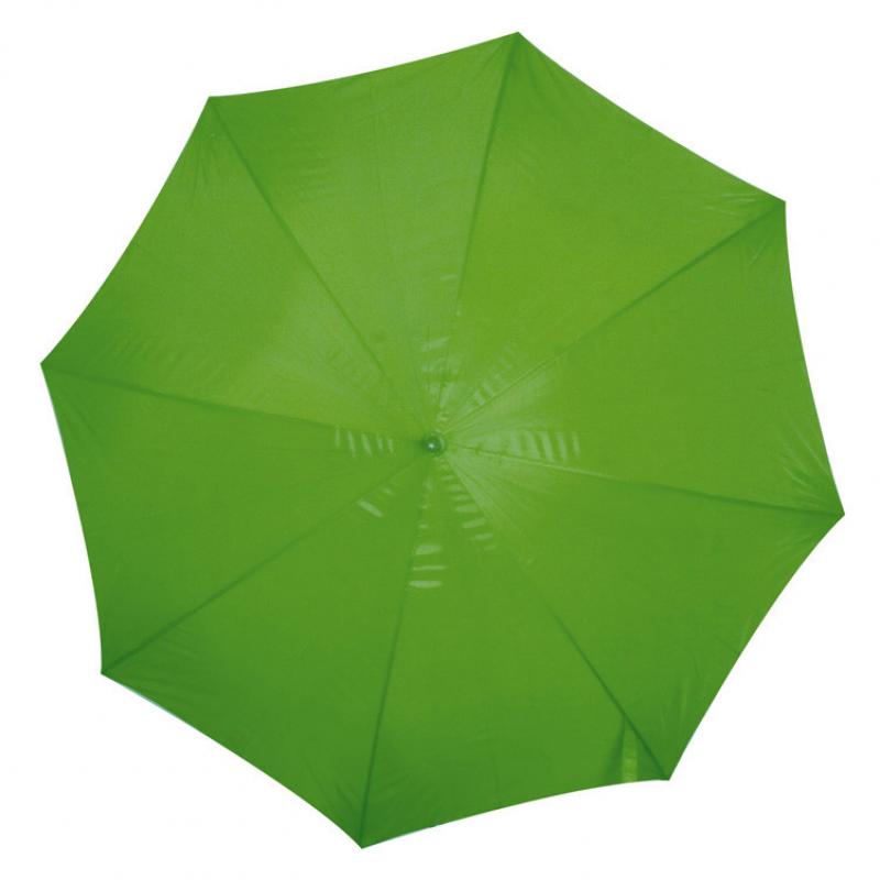 Automatik-Regenschirm mit Gravur / Farbe: apfelgrün