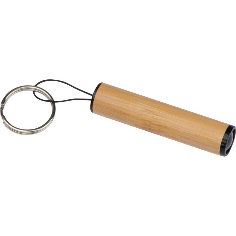 Bambus Taschenlampe mit Gravur / mit Schlüsselring