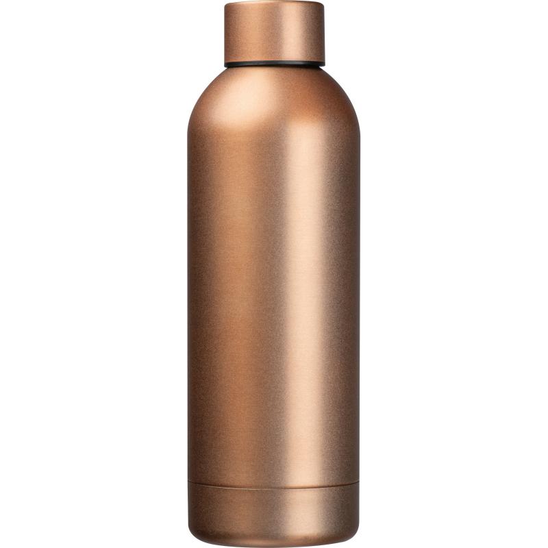 Doppelwandige Edelstahl Vakuum Trinkflasche mit Gravur / 500 ml / Farbe: kupfer