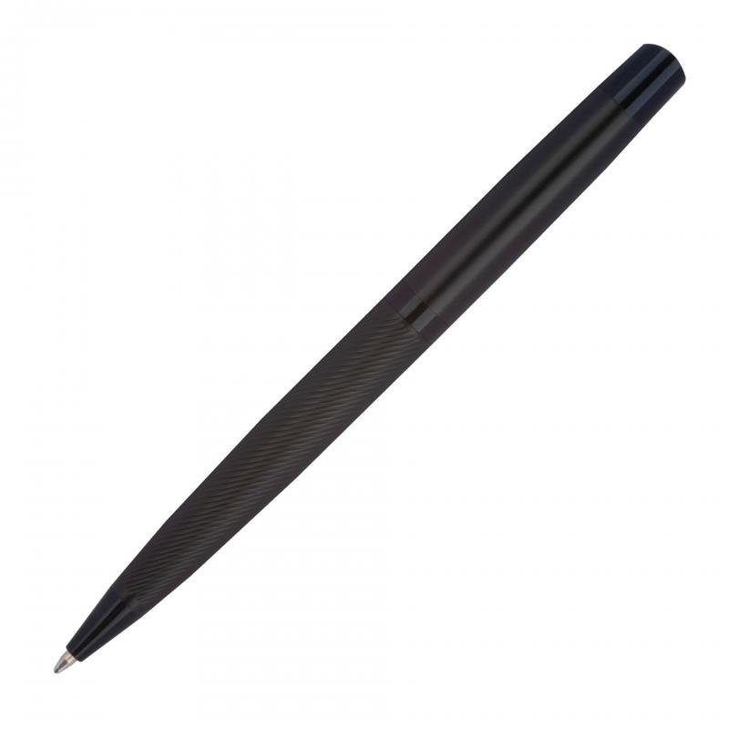 Drehkugelschreiber "CrisMa" aus Edelstahl mit Gravur / Farbe: schwarz