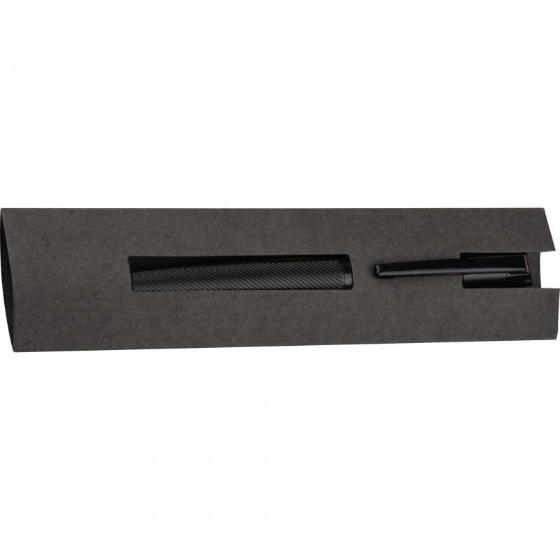Drehkugelschreiber "CrisMa" aus Edelstahl mit Gravur / Farbe: schwarz