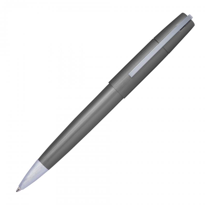 Drehkugelschreiber aus Metall mit Gravur / incl. Geschenkverpackung / anthrazit