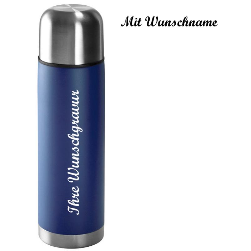 Edelstahl Isolierkanne / Thermosflasche / Thermoskanne / 0,5l / Farbe: blau  : : Küche, Haushalt & Wohnen