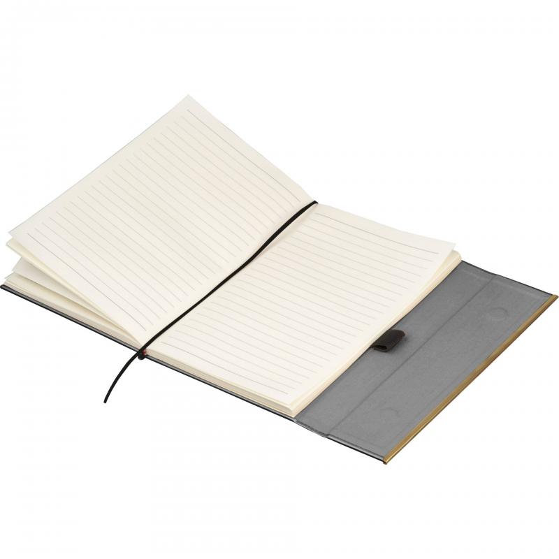 Edles Set mit Notizbuch + Kugelschreiber mit Gravur / Geschenkkarton / anthrazit