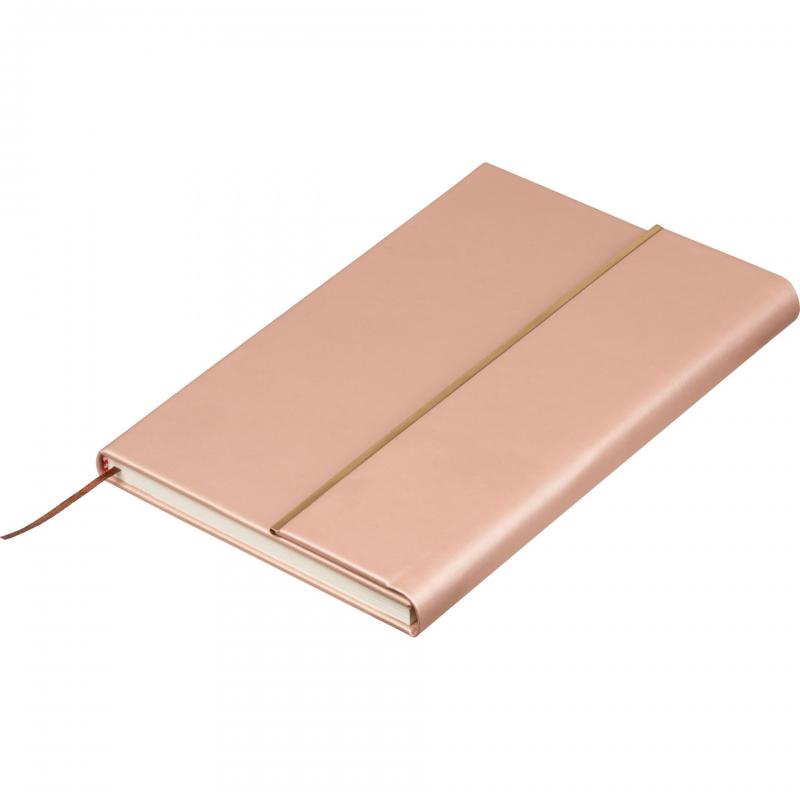 Edles Set mit Notizbuch und Kugelschreiber mit Gravur / Geschenkkarton / Kupfer