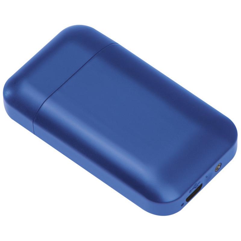 Elektronisches Feuerzeug  mit Gravur / USB Feuerzeug / Farbe: blau