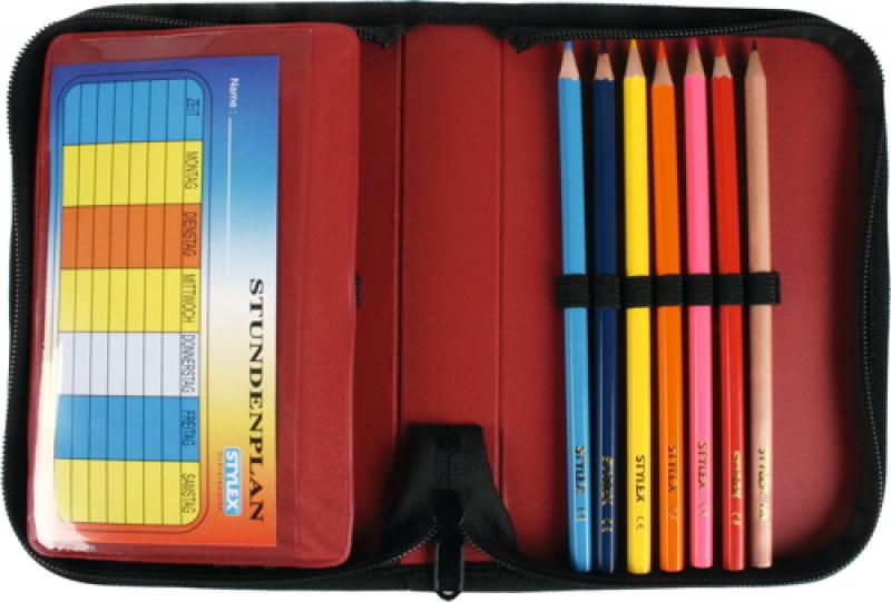 Federtasche mit Namensgravur - Federmappe - 27teilig