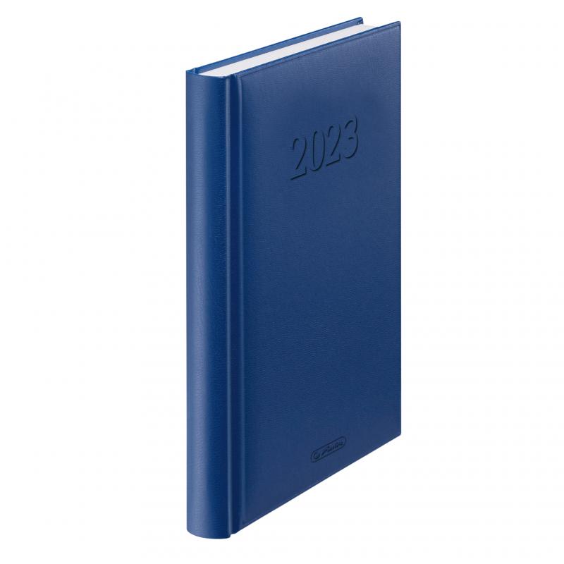 Herlitz Buchkalender 2023 / Chefkalender / A5 / Farbe: blau