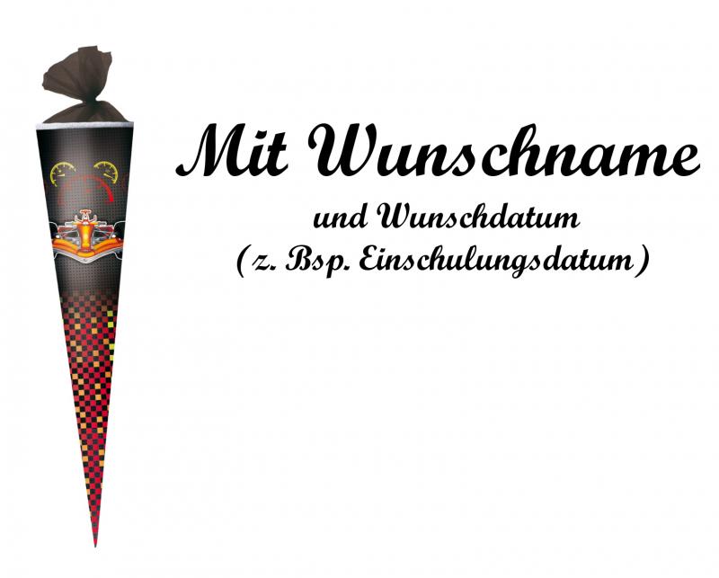 Herlitz Schultüte mit Namensgravur - Zuckertüte - 70cm - "Formula 1"