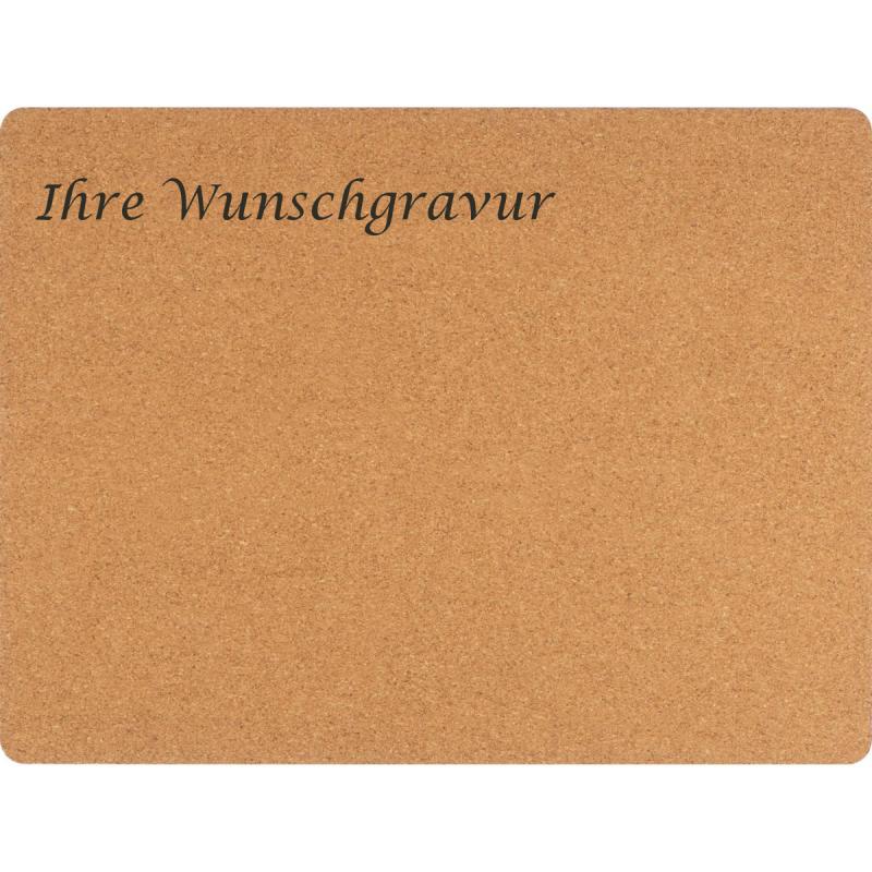 Kork Tischunterlage mit Gravur / Tischset / Platzdeckchen