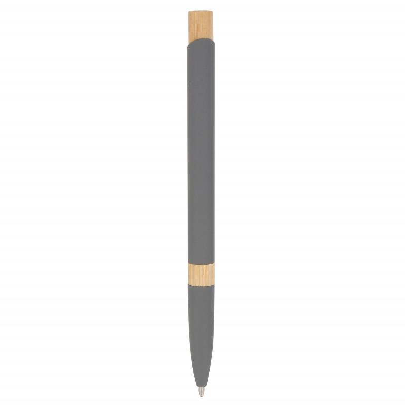 Kugelschreiber mit Gravur / aus recycelten Metall / Farbe: grau