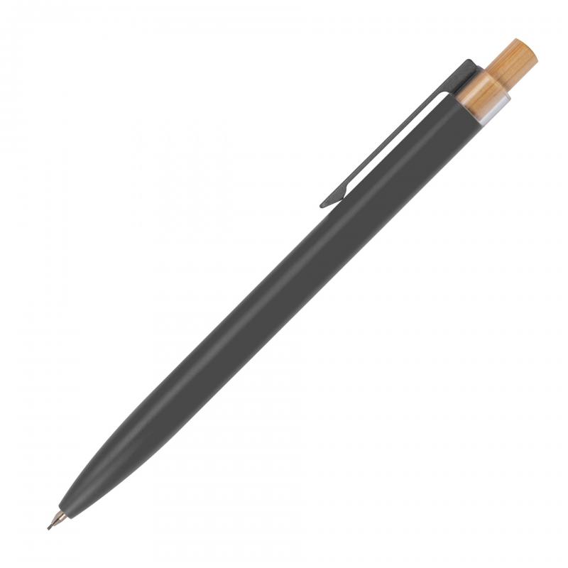 Metall-Schreibset mit Kugelschreiber und Druckbleistift mit Gravur / anthrazit