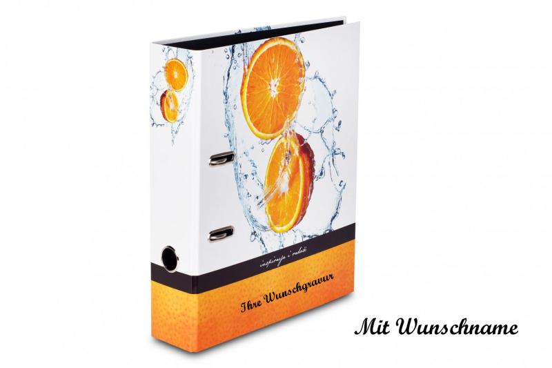 Motivordner "Livepac Fruits" mit Namensgravur - DIN A4 - "Orange"