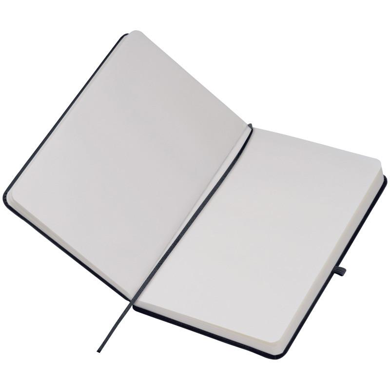 Notizbuch mit Gravur / DIN A5 / 160 S. / blanko / PU Hardcover / Farbe: schwarz