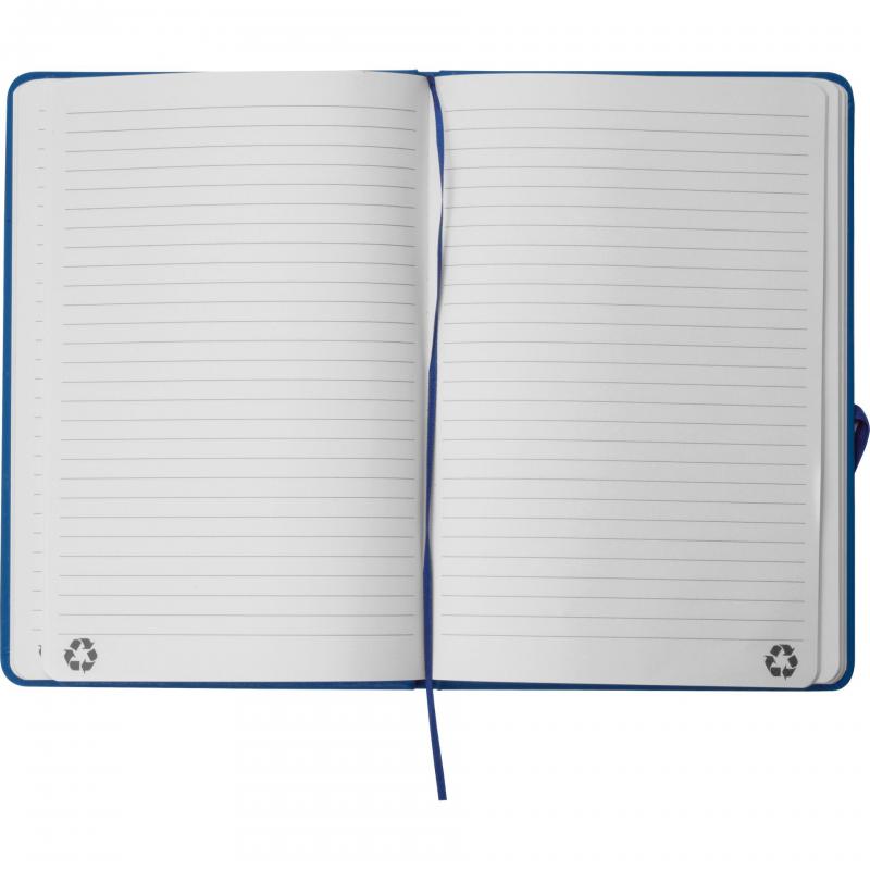 Notizbuch mit Gravur / DIN A5 / Umschlag aus PU / 160 Seiten / Farbe: blau