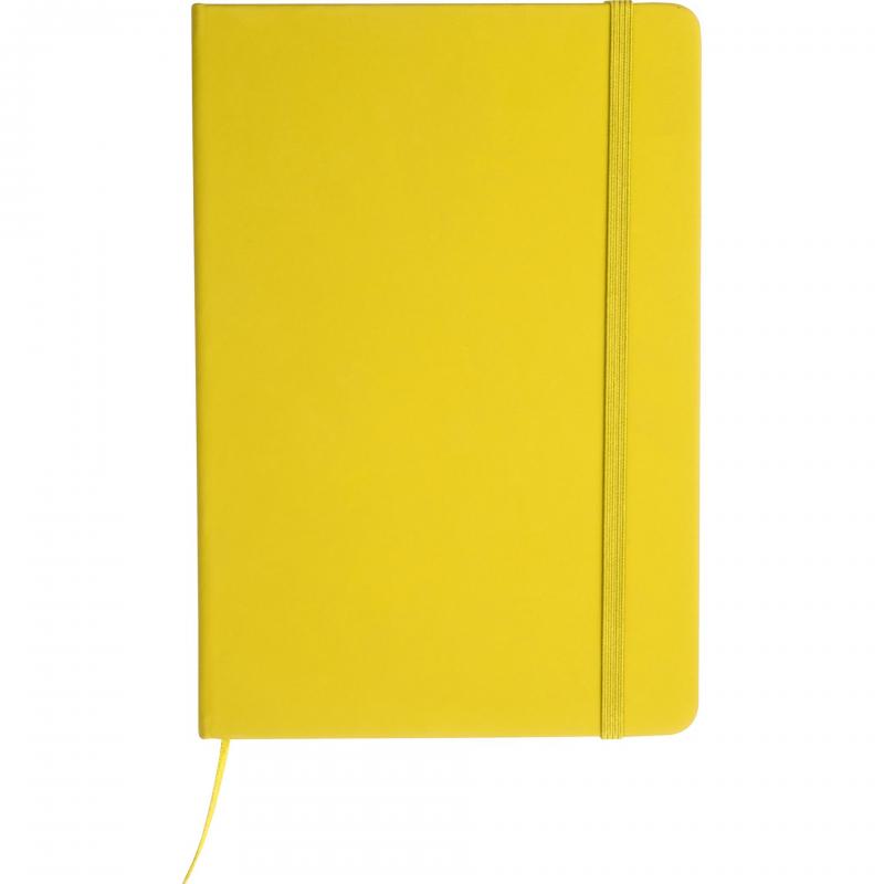 Notizbuch mit Gravur / DIN A5 / Umschlag aus PU / 160 Seiten / Farbe: gelb