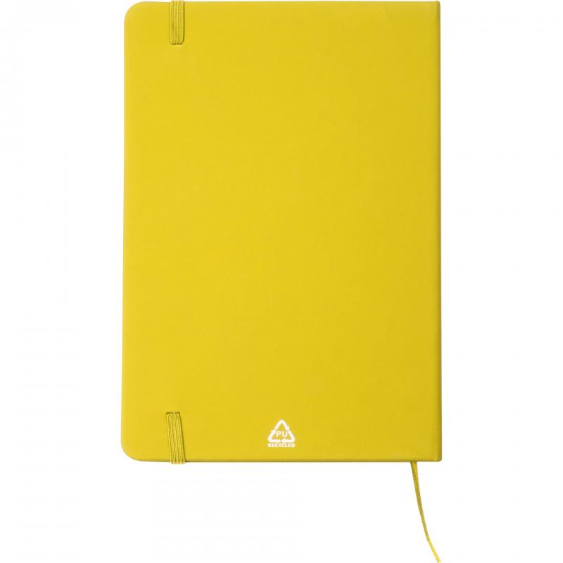 Notizbuch mit Gravur / DIN A5 / Umschlag aus PU / 160 Seiten / Farbe: gelb