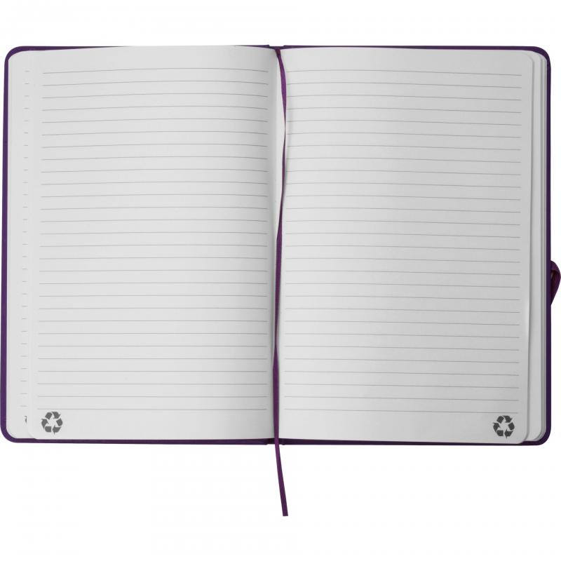 Notizbuch mit Gravur / DIN A5 / Umschlag aus PU / 160 Seiten / Farbe: lila