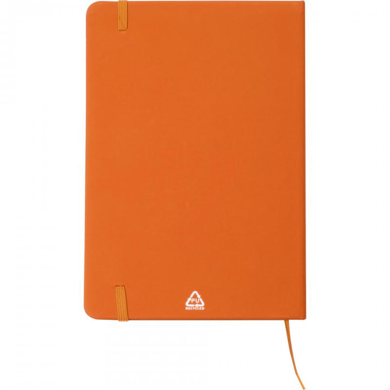 Notizbuch mit Gravur / DIN A5 / Umschlag aus PU / 160 Seiten / Farbe: orange