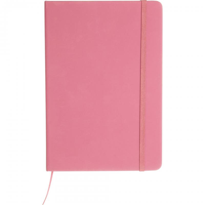 Notizbuch mit Gravur / DIN A5 / Umschlag aus PU / 160 Seiten / Farbe: pink