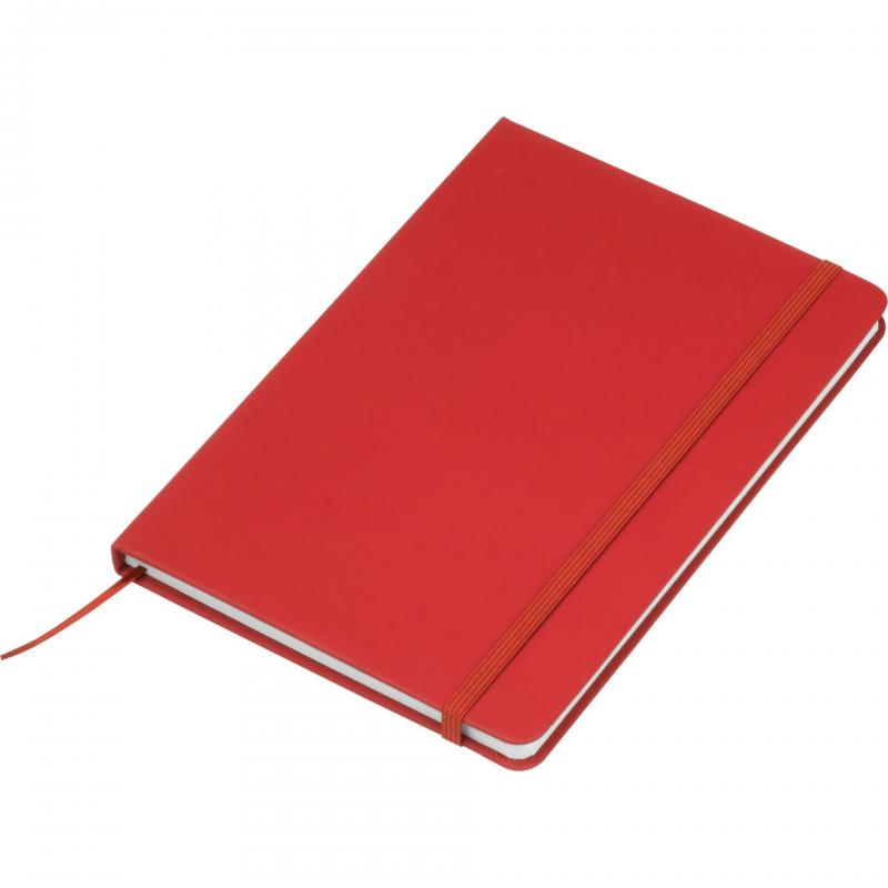 Notizbuch mit Gravur / DIN A5 / Umschlag aus PU / 160 Seiten / Farbe: rot