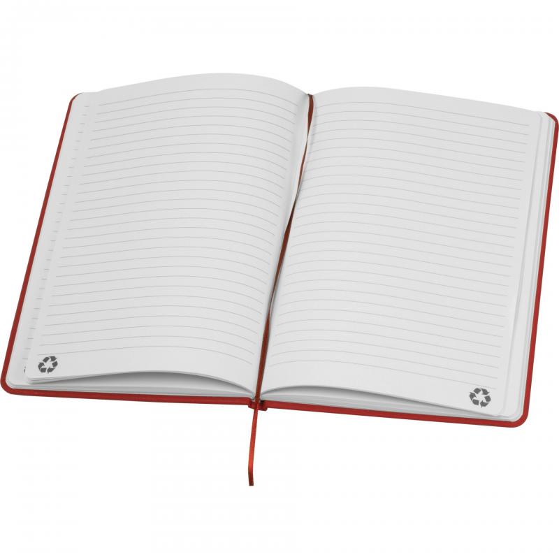 Notizbuch mit Gravur / DIN A5 / Umschlag aus PU / 160 Seiten / Farbe: rot