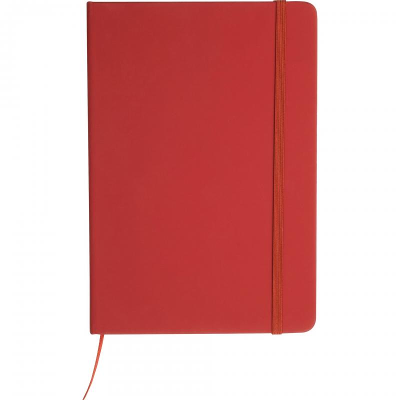 Notizbuch mit Gravur / DIN A5 / Umschlag aus PU / 160 Seiten / Farbe: rot