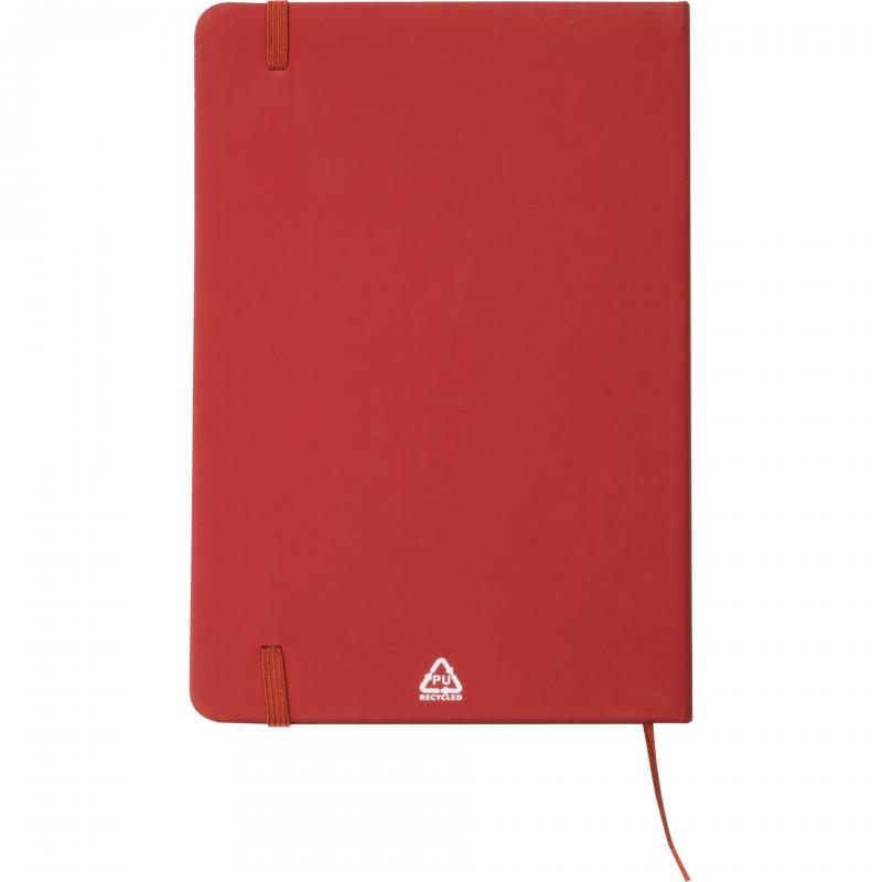 Notizbuch mit Gravur / DIN A5 / Umschlag aus PU / 160 Seiten / Farbe: rot