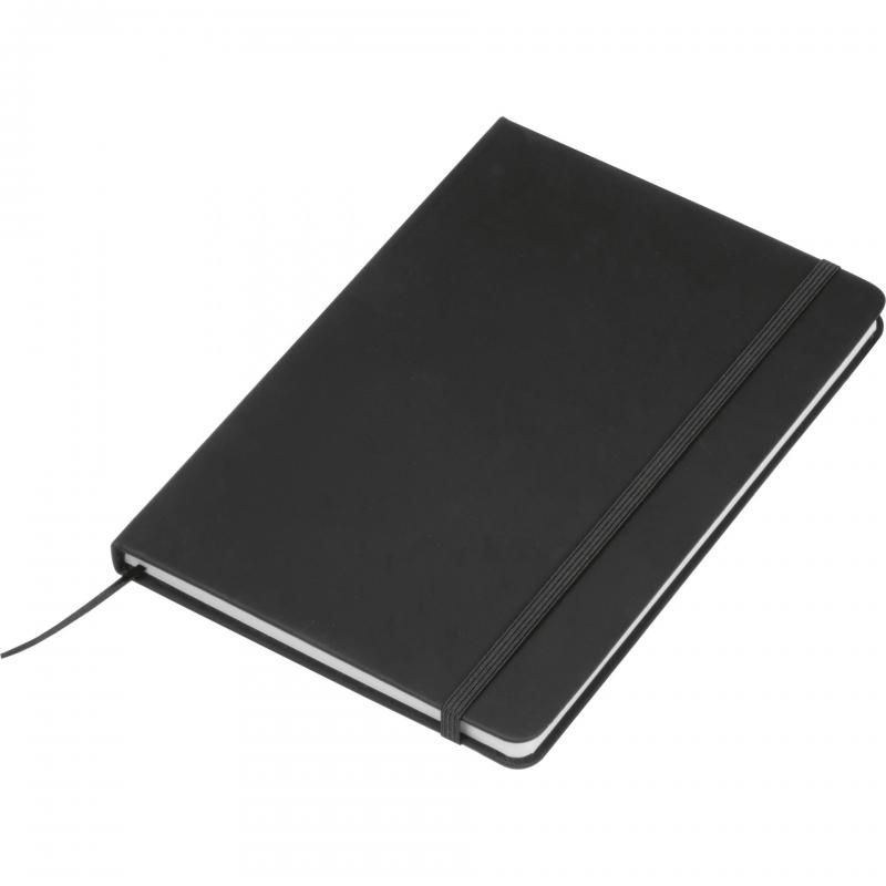 Notizbuch mit Gravur / DIN A5 / Umschlag aus PU / 160 Seiten / Farbe: schwarz