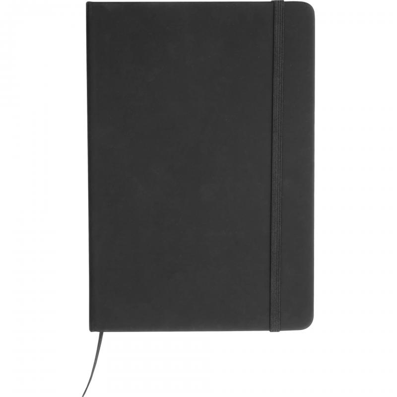 Notizbuch mit Gravur / DIN A5 / Umschlag aus PU / 160 Seiten / Farbe: schwarz