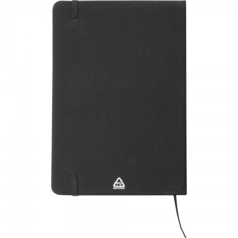 Notizbuch mit Gravur / DIN A5 / Umschlag aus PU / 160 Seiten / Farbe: schwarz