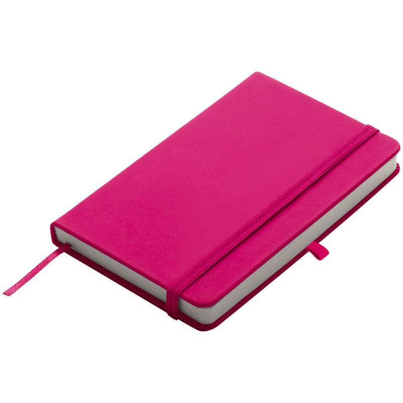 Notizbuch mit Gravur / DIN A6 / 160 S. / blanko / PU Hardcover / Farbe: pink