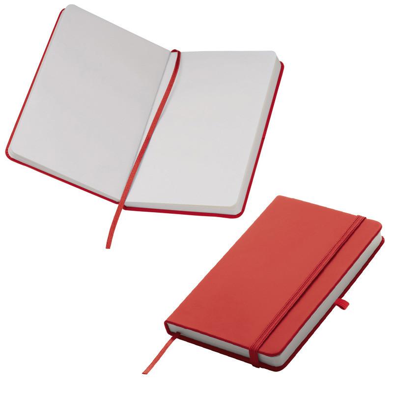 Notizbuch mit Gravur / DIN A6 / 160 S. / blanko / PU Hardcover / Farbe: rot