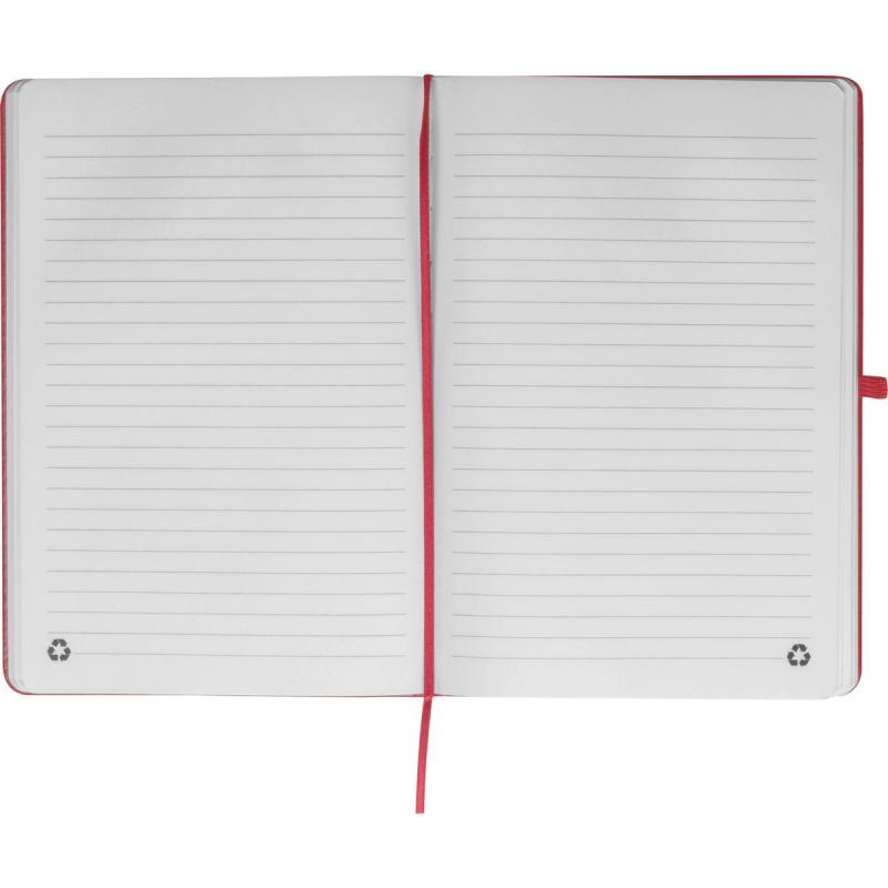 Notizbuch mit Kugelschreiber mit Gravur / PU Cover / A5 / 192 Seiten / rot