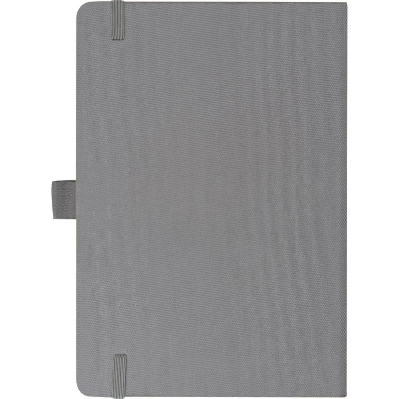 Notizbuch mit Namensgravur - Cover aus Bambus - A5 - 192 Seiten - Farbe: grau