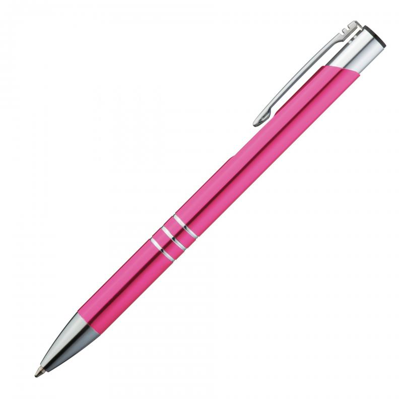 Schreibset mit Gravur / Touchpen Kugelschreiber + Kugelschreiber / Farbe: pink