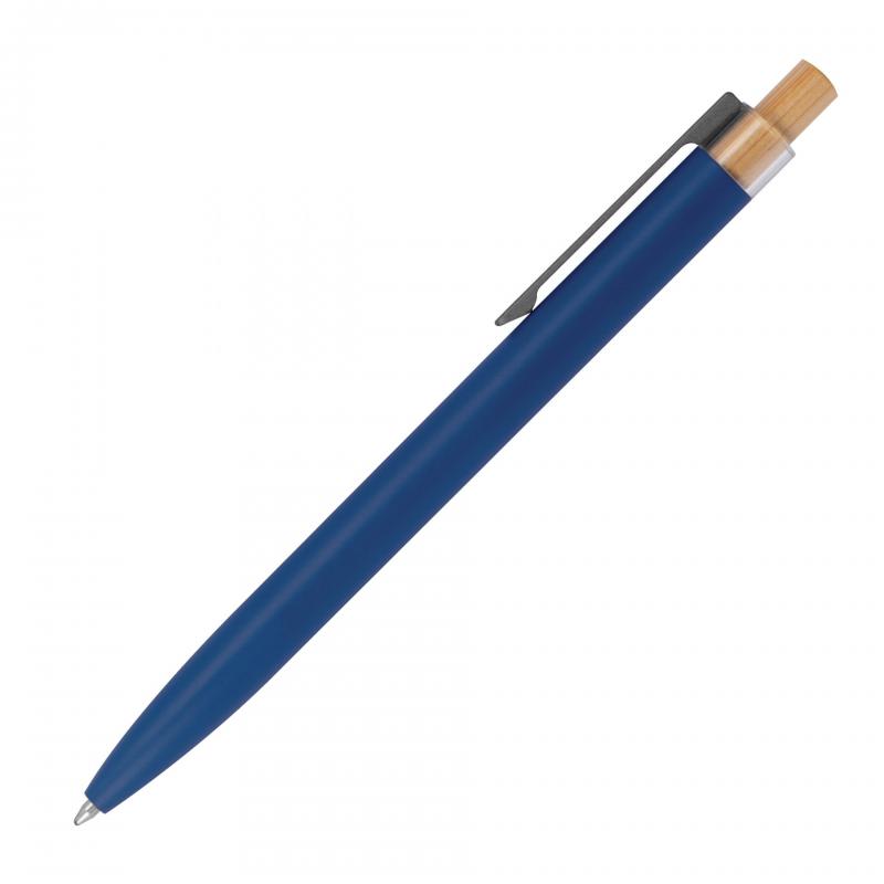Schreibset mit Kugelschreiber und Rollerball aus Metall mit Gravur / Farbe: blau