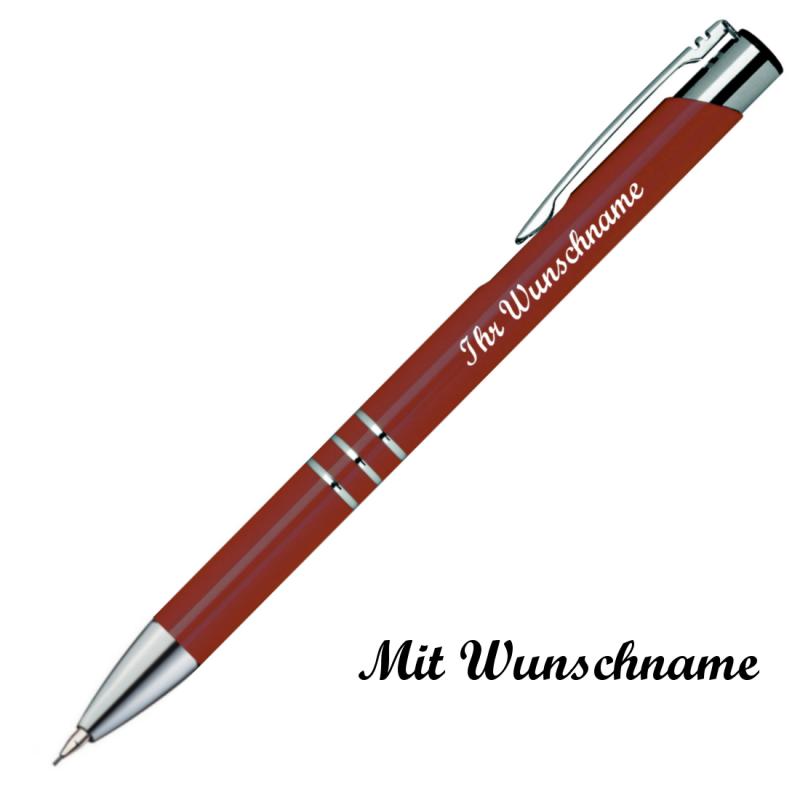 Schreibset mit Namensgravur - Touchpen Kugelschreiber + Druckbleistift - kupfer